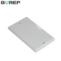 YGC-008 Placa de pared coaxial decorativa eléctrica plástica en blanco